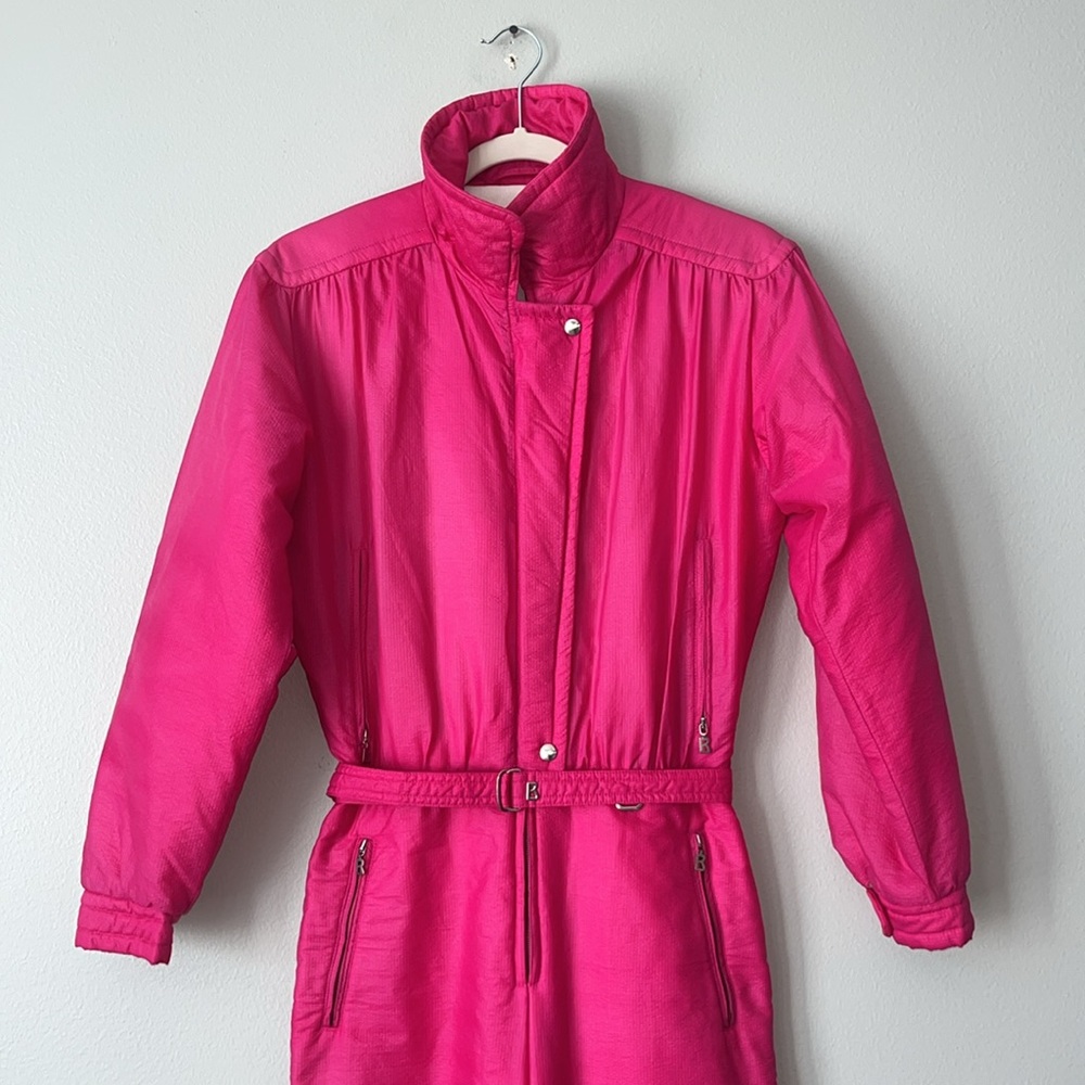 Rare Vintage Bogner Woman’s Ski Suit / Hot Pink / SZ 10 Long